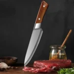 1 Pc Stainless Steel Kitchen Knife with Protective Cover - Image 2