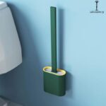 Toilet Cleaning Brush Flexible Silicone Wall Mounted - Image 2