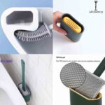 Toilet Cleaning Brush Flexible Silicone Wall Mounted - Image 3
