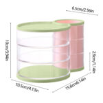 3-layer Rotatable Jewellery Cosmetic Organizer - Image 6