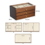 Wood 3 Drawer Jewelry Storage Organizer - Image 5