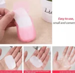 Set Of 20 Travel Scented Paper Soap,Travel Disposable Soap Sheet, Soap Paper Sheet - Image 2