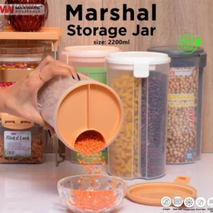3 Partition Multi Purpose Plastic Marshal Storage Jar