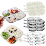 4-Compartment Acrylic Tray – Elegant Food Organizer - Image 2