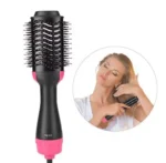 Hot Air Brush, Rotating Hot Hair Dryer, Multifunctional Brush Curler, Blow Dyer Brush, One Step Heating Comb Hair Straightening Brush - Image 2