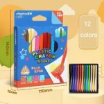 12 Pcs Plastic Crayons Set