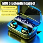 M10 Wireless Earbuds Bluetooth Earphones Noise Cancellation - Image 3