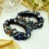 Pack of 6 Hair Scrunchies, Elastic Bands Ponytail Holder, Ties Rope Chiffon Headband, Anti-Hair-Breakage Ponie - Al-Atabah PK