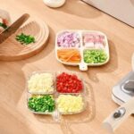 4-Compartment Acrylic Tray – Elegant Food Organizer - Image 3