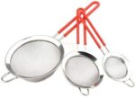 3-Piece Strainer Set – 10cm, 14cm, 18cm – Fine Mesh Steel - Image 2