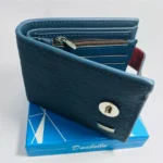 Dunbollu High-Quality Genuine Leather Men’s Wallet – Small Card Holder with Magnetic Lock - Image 5