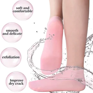 Silicon Gel Moisturizing Sock, Foot Care Protector, Women Foot Spa Pedicure Silicone Sock, Pedicure Socks For Dry Cracked Feet Heel And Soften Rough Skin