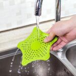 Star Shaped Drain Stopper, Bathroom Silicone Drain Filter, Bath Plug Plunger, Silicone Strainer Bathroom & Kitchen - Image 2