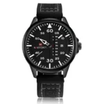 NAVIFORCE Waterproof Military Sport Quartz Men's Watches With Leather Strap (NF-9074-2)