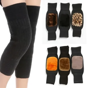 Warm Wool Knee Pads – Cashmere Elastic Knee Support Sleeves for Pain Relief & Joint Protection
