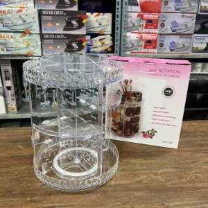 Luxurious 360° Rotating Makeup Organizer - Spin & Store