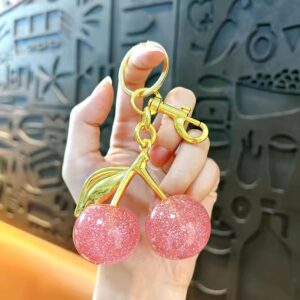 Cherry Bag Charm Keychain