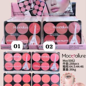 Mocallure 6 color blushon palette