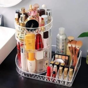 Home 32 360° Rotating Cosmetic Organizer with Lipstick Tray