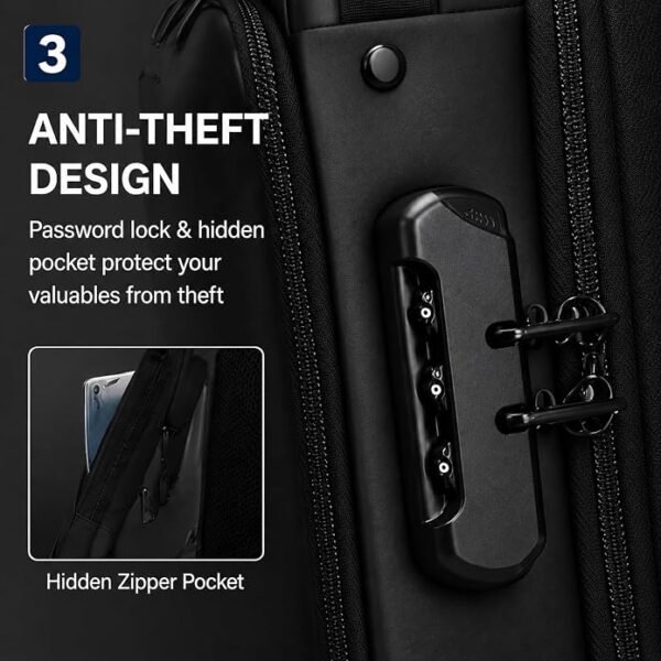 Anti-Theft Sling Bag with USB Charging Port – Waterproof Crossbody Travel Bag