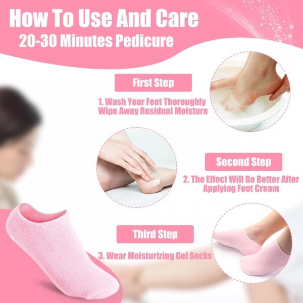 Spa Gell Silicone Moisturizing Foot Care Socks