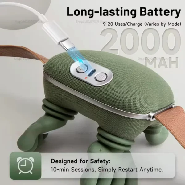 Heated Neck & Back Massager – Electric Kneading Massager