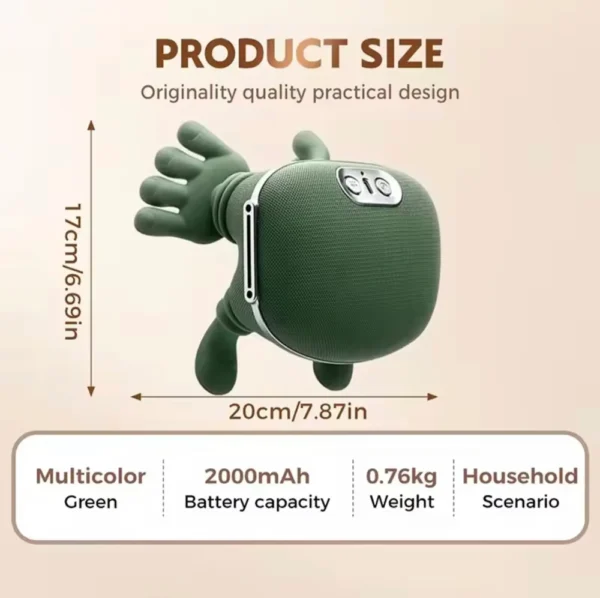 Heated Neck & Back Massager – Electric Kneading Massager