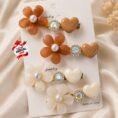 💥Original China floral Hair clips 4 Stylish & Feminine Touch to Everyday & Party hairstyles💥