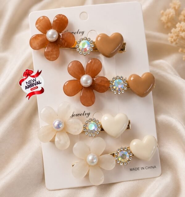 💥Original China floral Hair clips 4 Stylish & Feminine Touch to Everyday & Party hairstyles💥