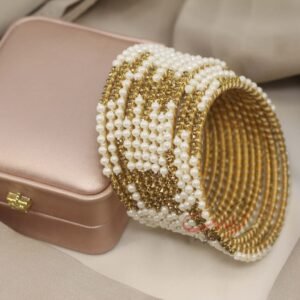 Beautiful Nagina Pearl Bangles Set
