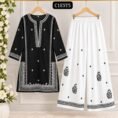 🌸 Embroidered 2-Piece Suit with Farshi Shalwar 🌸