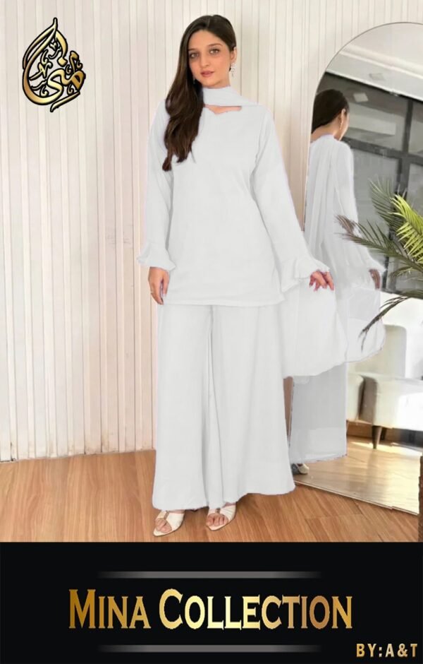 Short Shirt Body Fitting Back Luppi Dori Work On Shirt With Separate Dori, Plazo And Duppatta 3Pcs