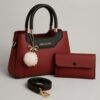 3 Piece Handbag & Wallet Set for Women - Ladies Bag Combo