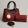 3 Piece Handbag & Wallet Set for Women - Ladies Bag Combo