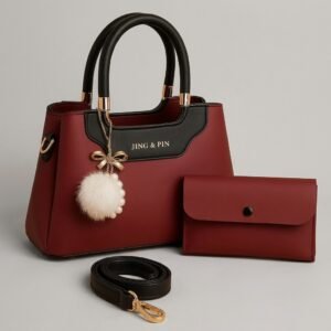 3 Piece Handbag & Wallet Set for Women - Ladies Bag Combo