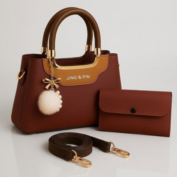 3 Piece Handbag & Wallet Set for Women - Ladies Bag Combo