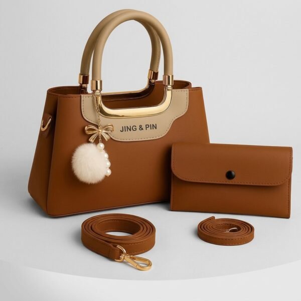 3 Piece Handbag & Wallet Set for Women - Ladies Bag Combo