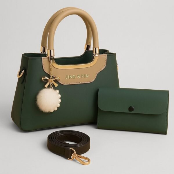3 Piece Handbag & Wallet Set for Women - Ladies Bag Combo