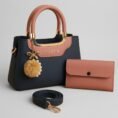 3 Piece Handbag & Wallet Set for Women - Ladies Bag Combo