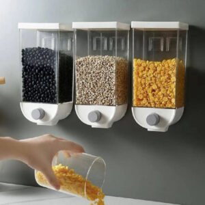 1.5L Wall Mounted Rice & Pulses Dispenser - with Cash on Delivery