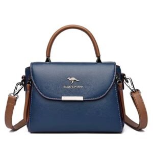 Blue Zip Closure Dual Zipper Crossbody Bag for Women – Stylish Ladies Bag Online in Pakistan