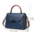 Blue Zip Closure Dual Zipper Crossbody Bag for Women – Stylish Ladies Bag Online in Pakistan