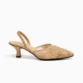 Beige Mesh Embroidered Heels for Women – Stylish Ladies Heels Online in Pakistan
