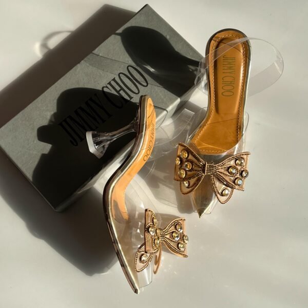 Black Wings Transparent Heels for Women – Stylish Ladies Heels Online in Pakistan