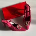 Black Crystal Slingback Heels for Women – Stylish Ladies Heels Online in Pakistan