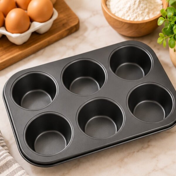 6-Cup Non-Stick Muffin Baking Tray - view 2