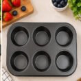 6-Cup Non-Stick Muffin Baking Tray - view 3