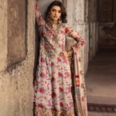 Floral Printed Embroidered Chiffon 3-Piece Unstitched Suit for Women - Multicolor - view 1