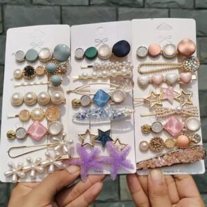 1Set Korean Style Hair Clips - Best Price in Pakistan