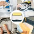 2 in 1 Liquid Soap Dispenser Auto Soap Pump With Sponge Holder Latest Kitchen Tool Good Quality